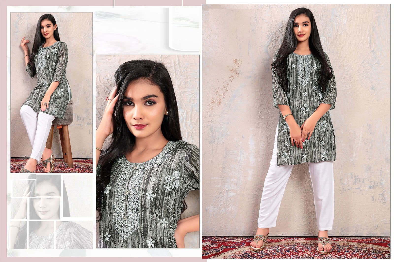 Ishaani 8101 Printed Kurti With Bottom Catalog
